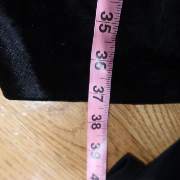 BROOKS BROTHERS velvet dress wrap black long sleeve flare 2 whimsigoth holiday - Picture 12 of 13